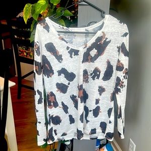 Cow print long sleeve